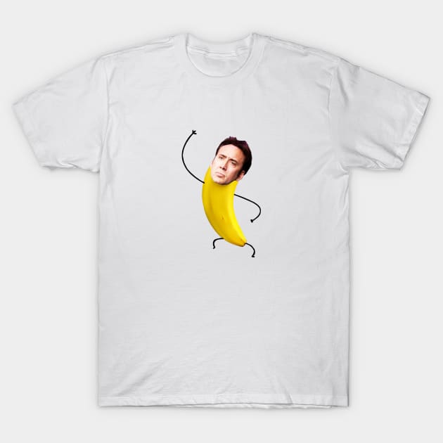 Nicolas cage in a banana T-Shirt by YaiVargas